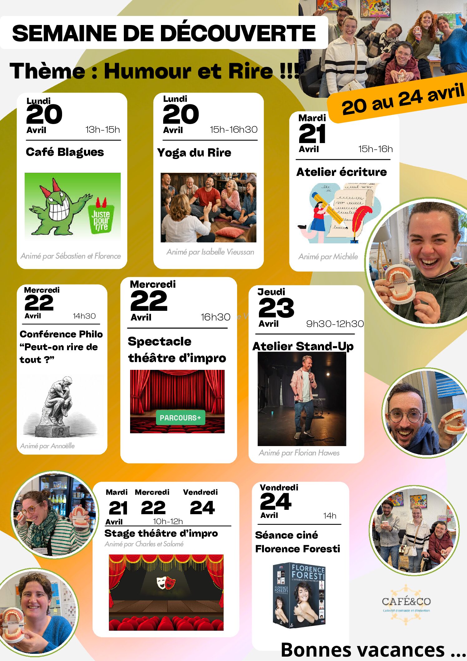 Semaine de découverte humour et rire